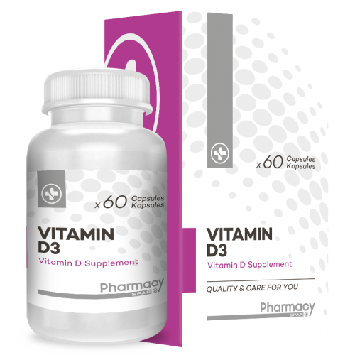 SPAR VITAMIN D3 CAP 60'